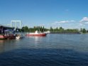 Motor Segelboot mit Motorschaden trieb gegen Alte Liebe bei Koeln Rodenkirchen P046